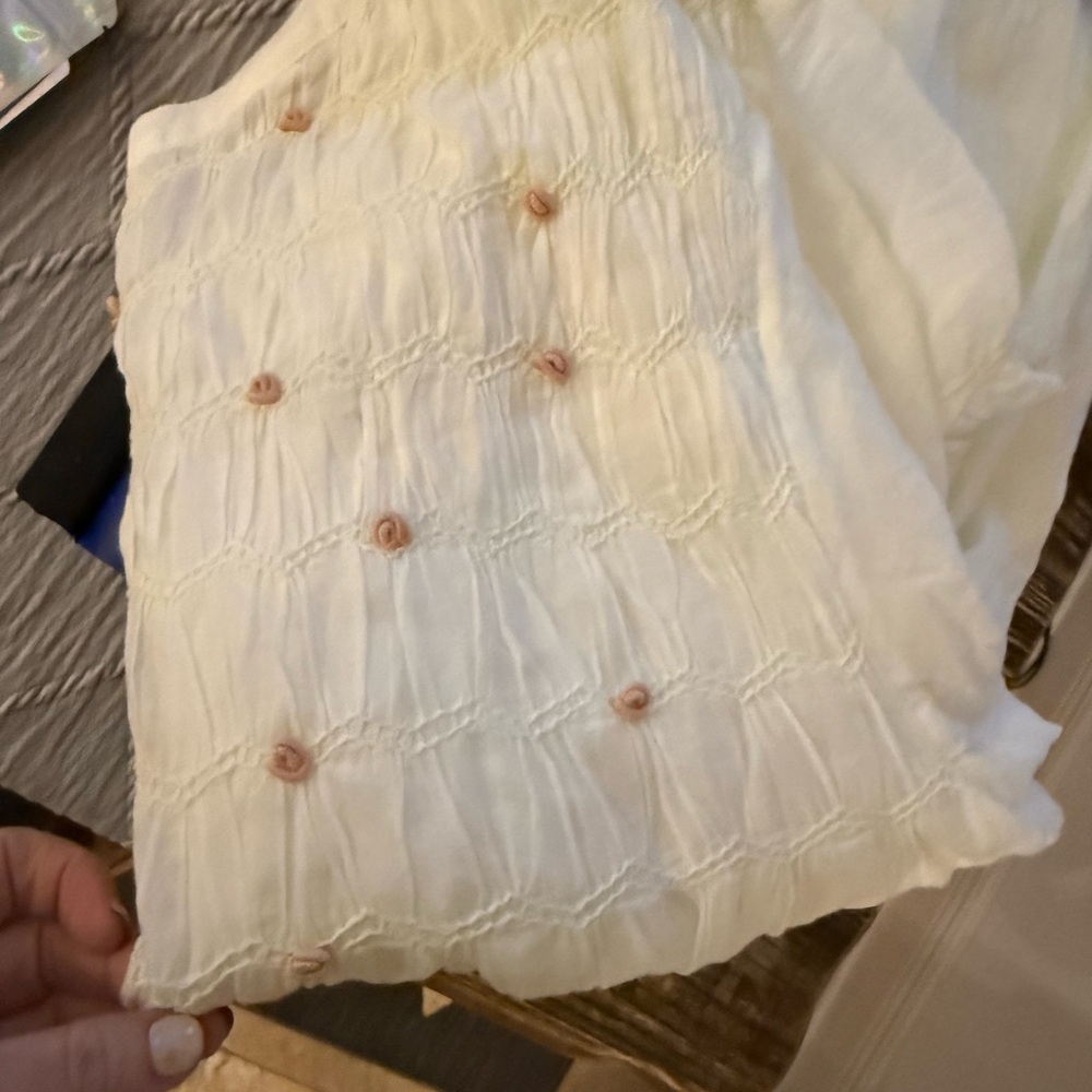 Free People Cream Babydoll Romper